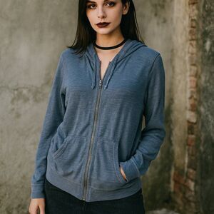 Covers One Start Y2K Vintage Full Zip-Front Sweatshirt Hoodie Lightweight Size M